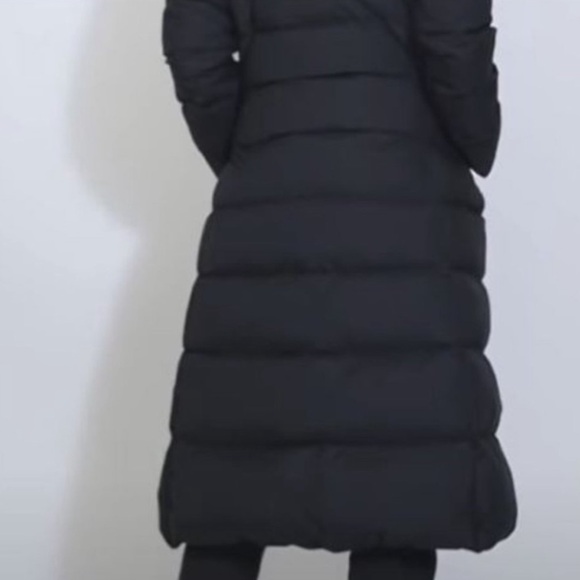 Uniqlo J+ Jil Sander Ultra Light Down Women's Hooded Long Coat Black - Picture 2 of 10
